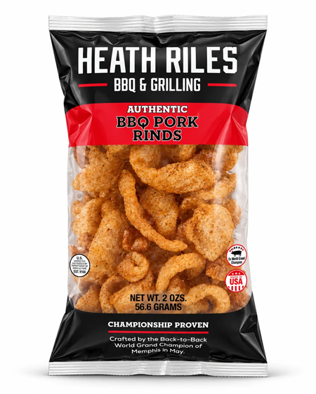 Heath Riles BBQ Pork Rinds - 2 oz bag