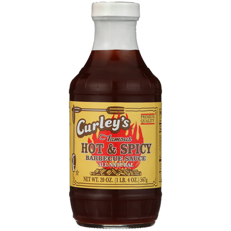 Curley's Famous Hot & Spicy BBQ Sauce 20 oz.