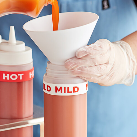 Silicone Squeeze Bottle Label Band - "Mild"