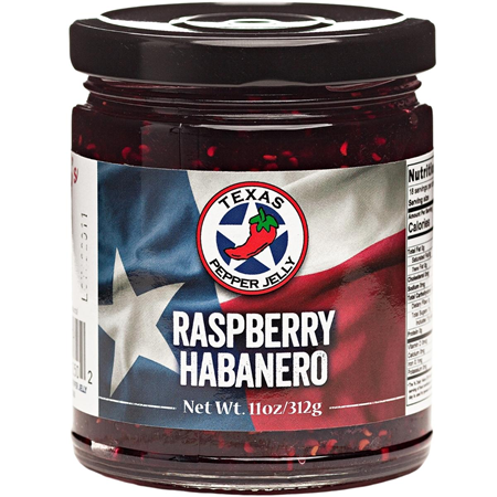 Texas Pepper Jelly Raspberry Habanero Pepper Jelly 11 oz.