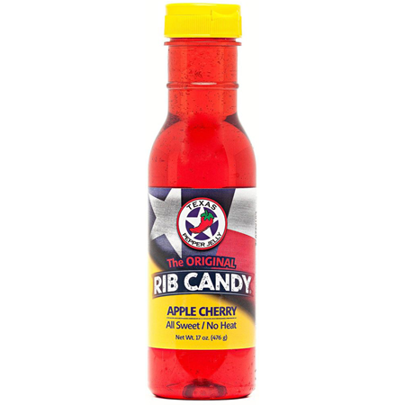 Texas Pepper Jelly Apple Cherry Sweet Rib Candy 17 oz.
