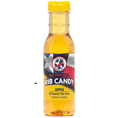 Texas Pepper Jelly Apple Sweet Rib Candy 17 oz.
