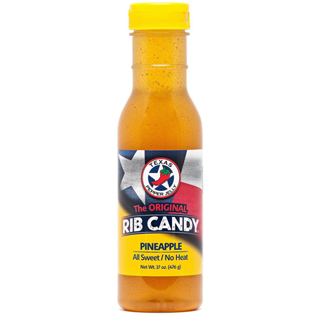 Texas Pepper Jelly Pineapple Sweet Rib Candy 17 oz.