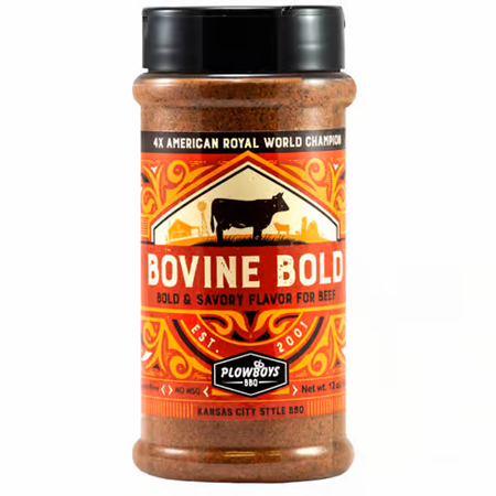 Plowboys BBQ Bovine Bold Rub 12 oz.