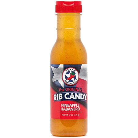 Texas Pepper Jelly Pineapple Habanero Rib Candy 17 oz.