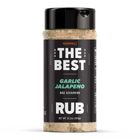Kosmos Q The Best Garlic Jalapeno Rub 15.1 oz.