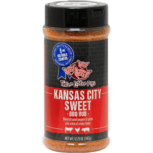 Three Little Pigs KC Sweet BBQ Rub 12.25 oz.