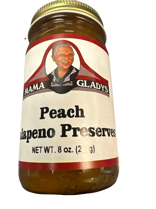 Mama Gladys Peach Jalapeno Preserves 8 oz.