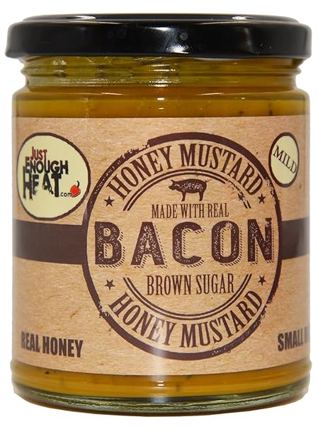 Just Enough Heat Bacon Brown Sugar Honey Mustard 9.5 oz.