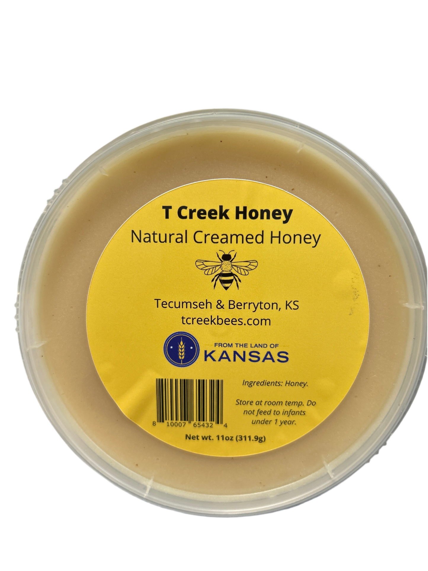 T. Creek Bees Natural Flavor Creamed Honey