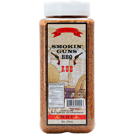 Smokin' Guns BBQ Hot Rub 2 lbs.