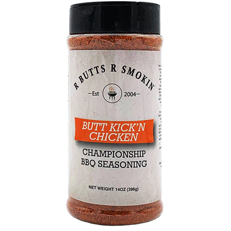 R Butts R Smokin' Butt Kick'n Chicken BBQ Seasoning 13 oz.