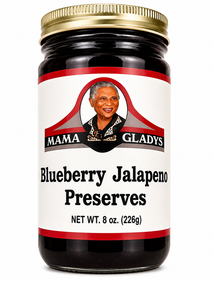 Mama Gladys Blueberry Jalapeno Preserves 8 oz.