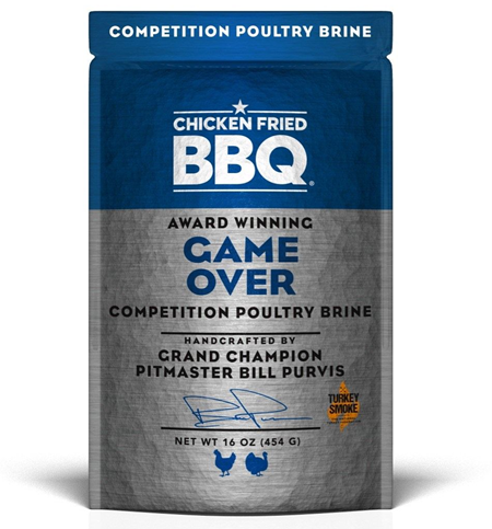 Chicken Fried BBQ Game Over Poultry Brine 16 oz.