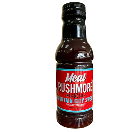 Meat Rushmore BBQ Fountain City Sweet BBQ Sauce 20.81 oz.