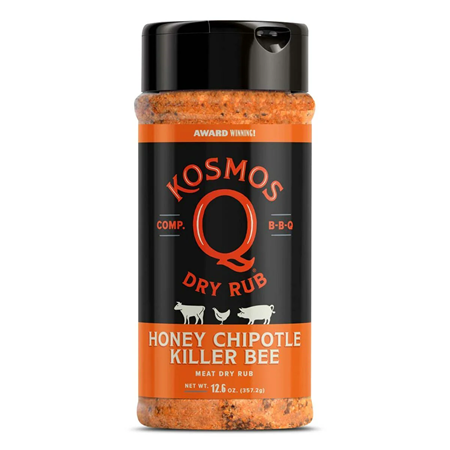 Kosmos Q Honey Chipotle Killer Bee Rub 12.6 oz.