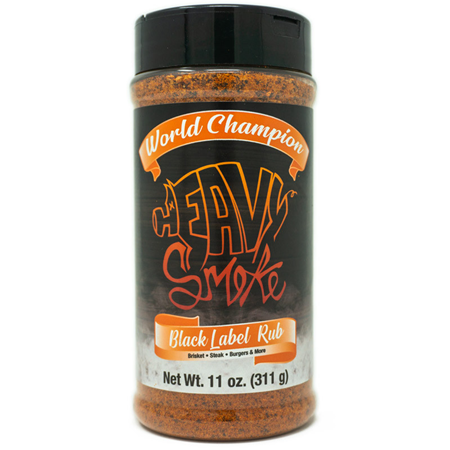 Heavy Smoke Black Label Rub 11 oz.