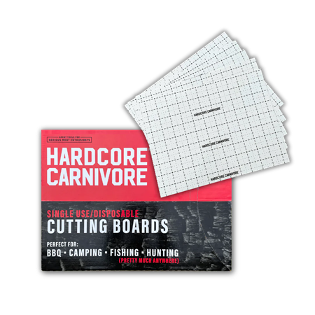 Hardcore Carnivore Disposable Cutting Board 30 pk.