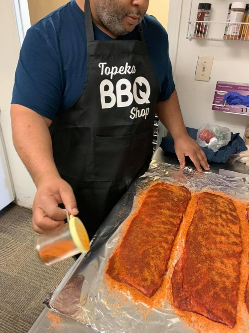 Topeka BBQ Shop Apron-34"L x 30"W